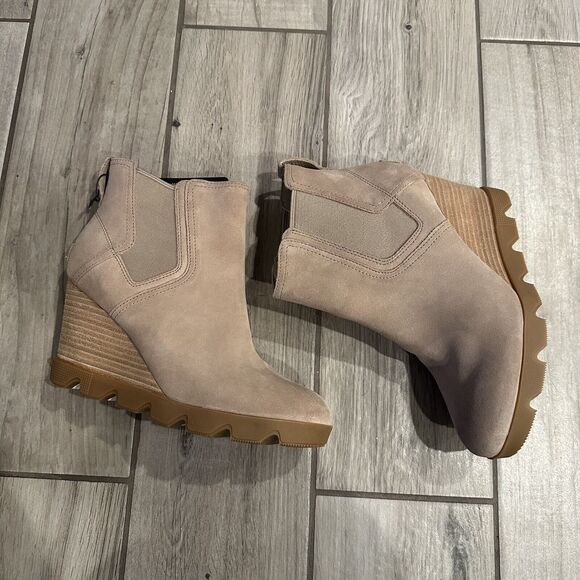 Sorel Women's Joan Uptown Chelsea Wedge Bootie - Omega Taupe NWOB Sz 9 - Picture 8 of 9